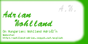 adrian wohlland business card